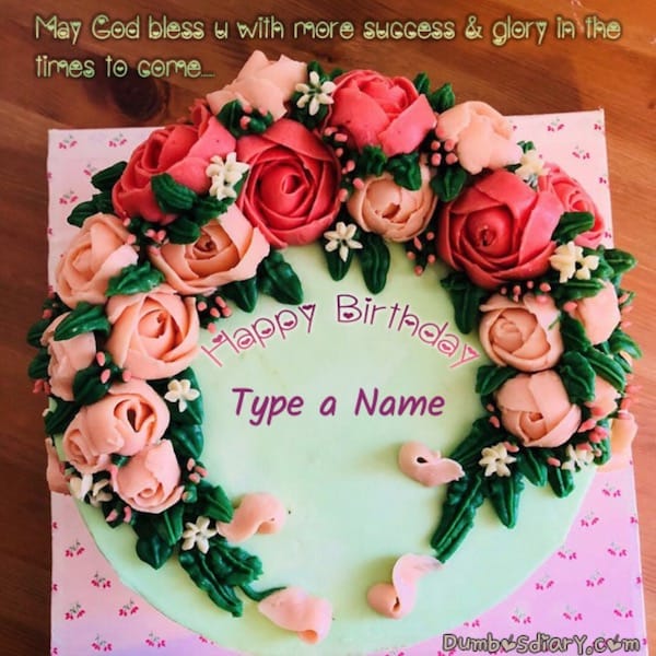 Beautiful Roses Birthday Cake