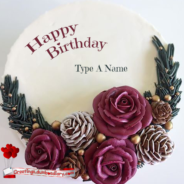 Beautiful roses creamy cake cover